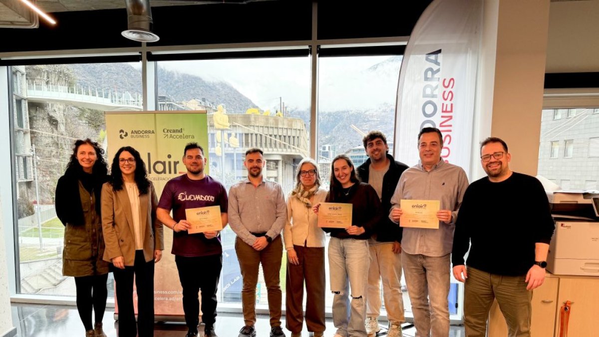 Els representants de les start-ups.