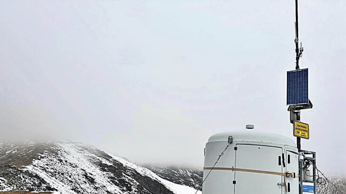 L’estació nivometeorològica.