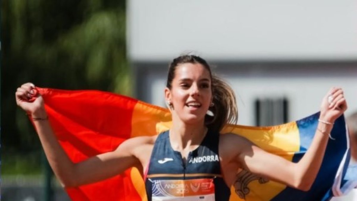 Alba Viñals durant els Jocs dels Petits Estats.