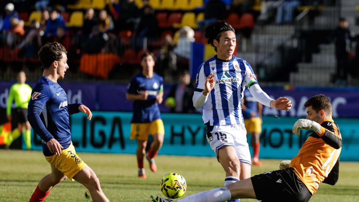 Yeray Cabanzón, en una acció d’atac.
