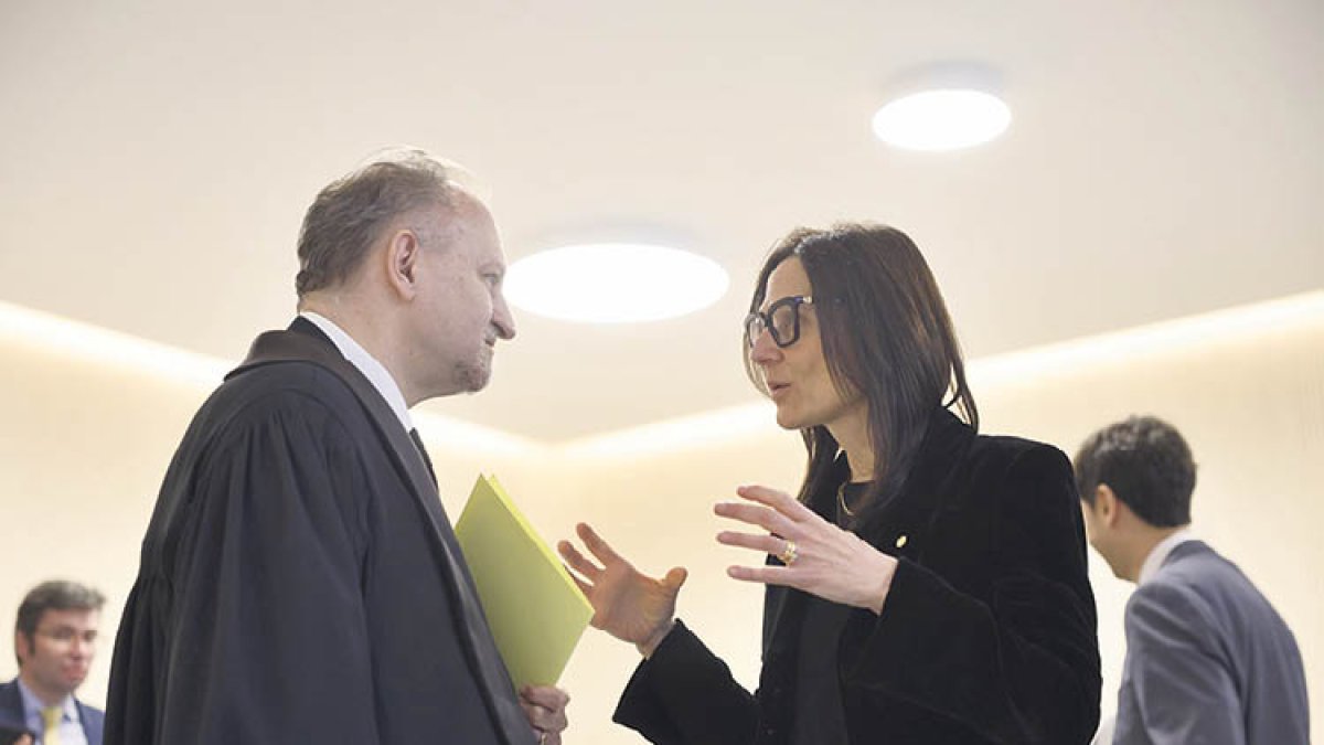 La ministra de Justícia amb el fiscal general.