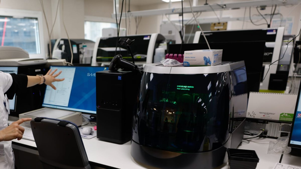 Instal·lacions del laboratori clínic de l’hospital.