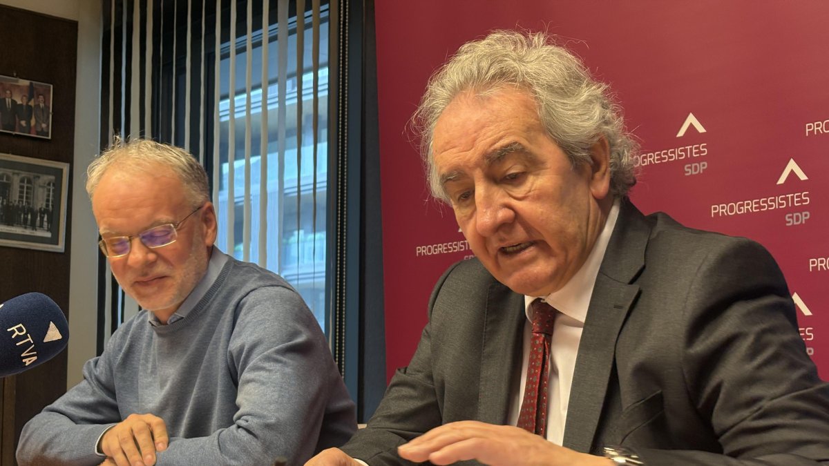 Roig i Bartumeu, ahir a la roda de premsa.