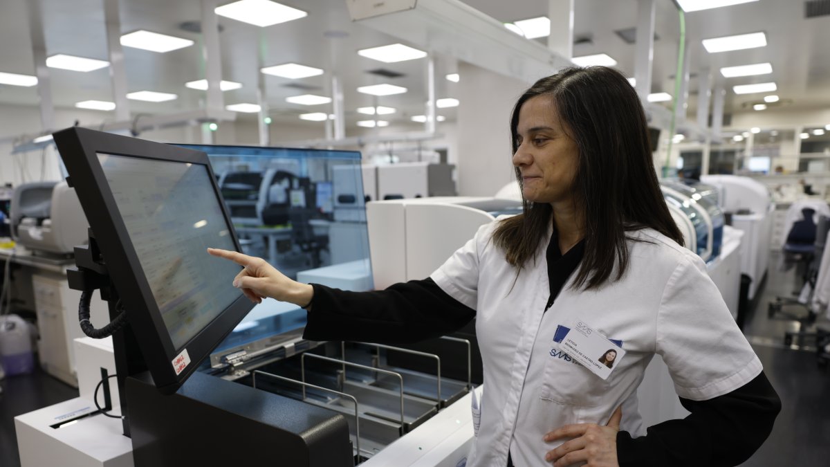 La cap del Laboratori de l'hospital, Leticia Bermúdez