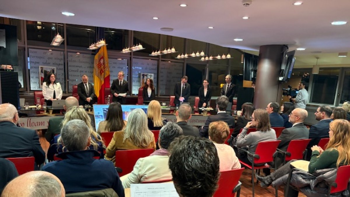 Un moment durant la subhasta al consell sabut de Canillo.