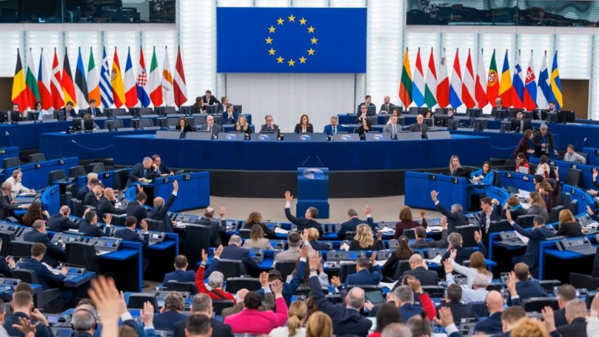 Votacions al Parlament Europeu.