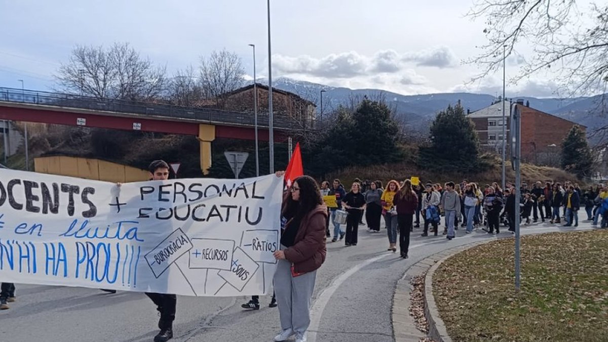 Manifestació de docents