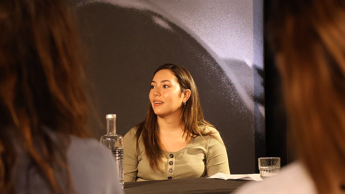 L'autora del llibre, Laia Cordoba, durant la presentació.