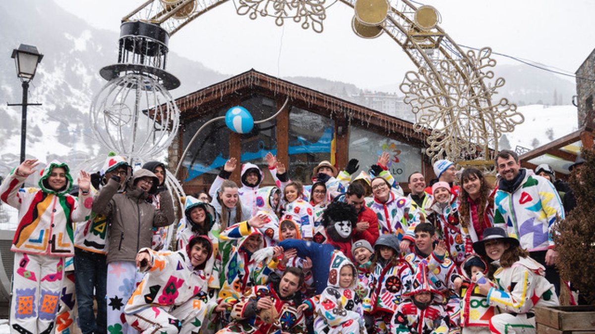 Un moment durant la celebració del Carnaval de Canillo