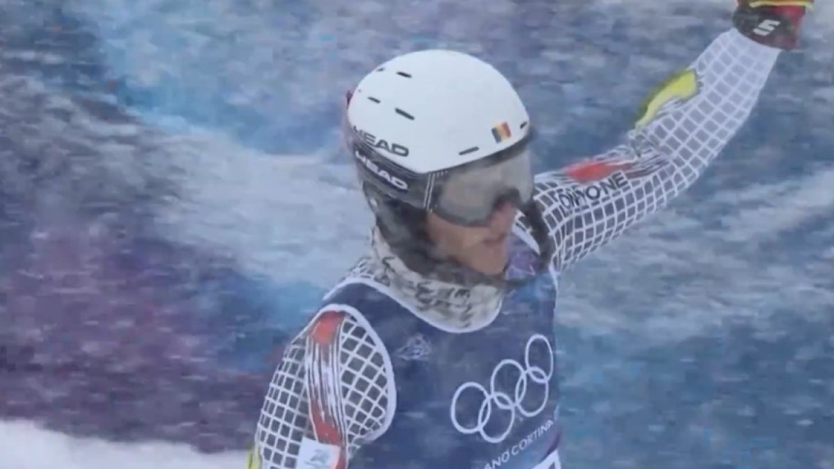Xavier Cornella, després de l'eslàlom aquest matí a Bormio.