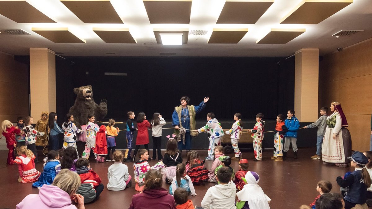Un moment durant la celebració del Carnaval de Canillo, ahir.