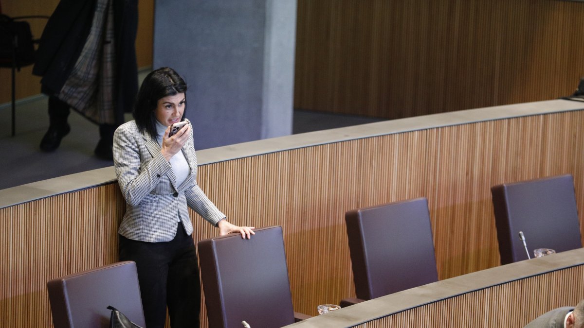 Carine Montaner al Consell General.