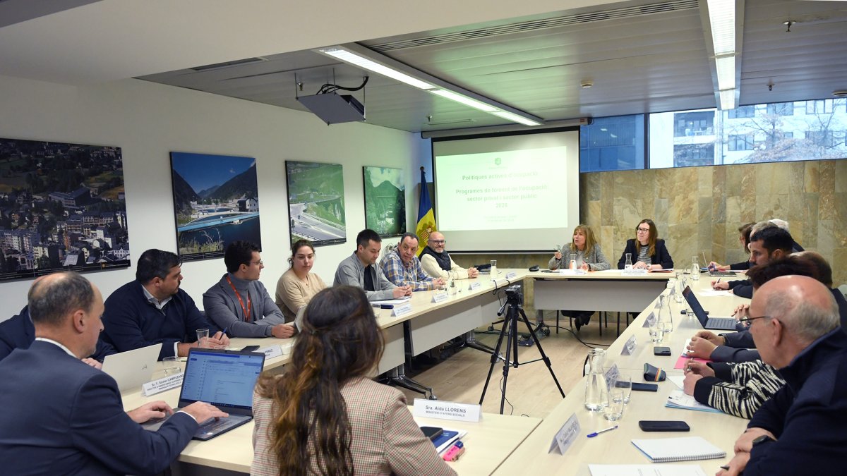 La reunió del Consell Econòmic i Social celebrada aquest matí.
