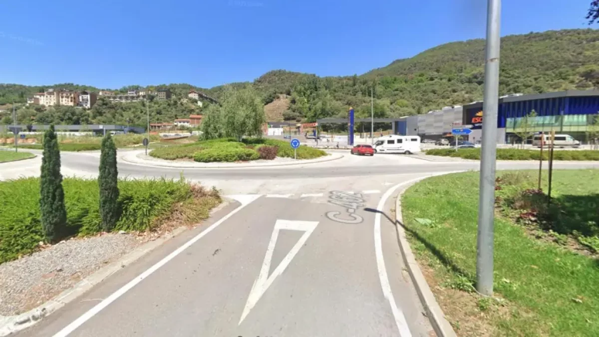 La rotonda dels bombers de la Seu .