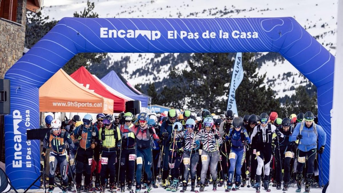 Sortida de la primera jornada de competició ahir.