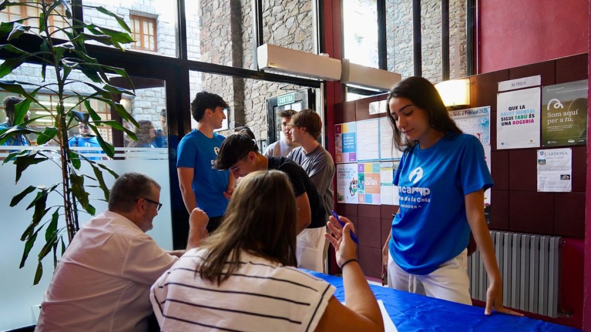 Benvinguda dels joves l’any passat.