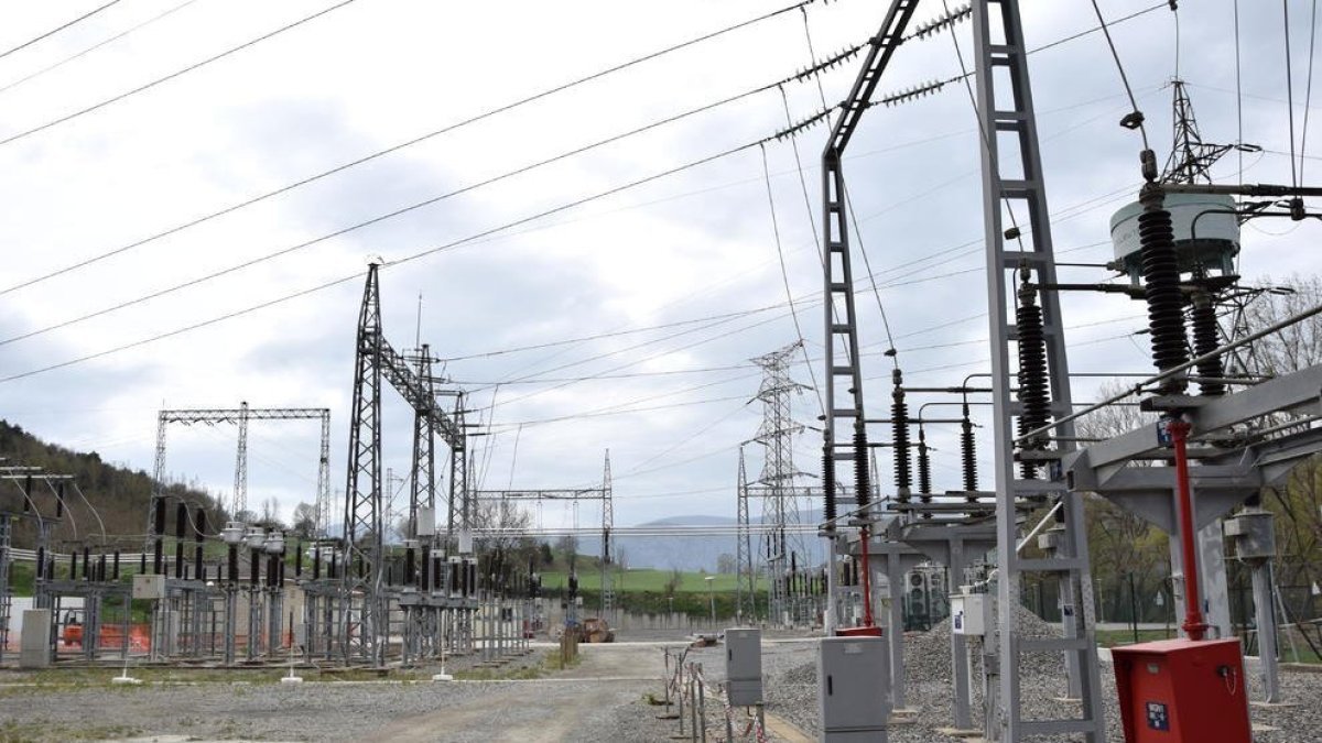 La subestació elèctrica d’Adrall, a Catalunya.