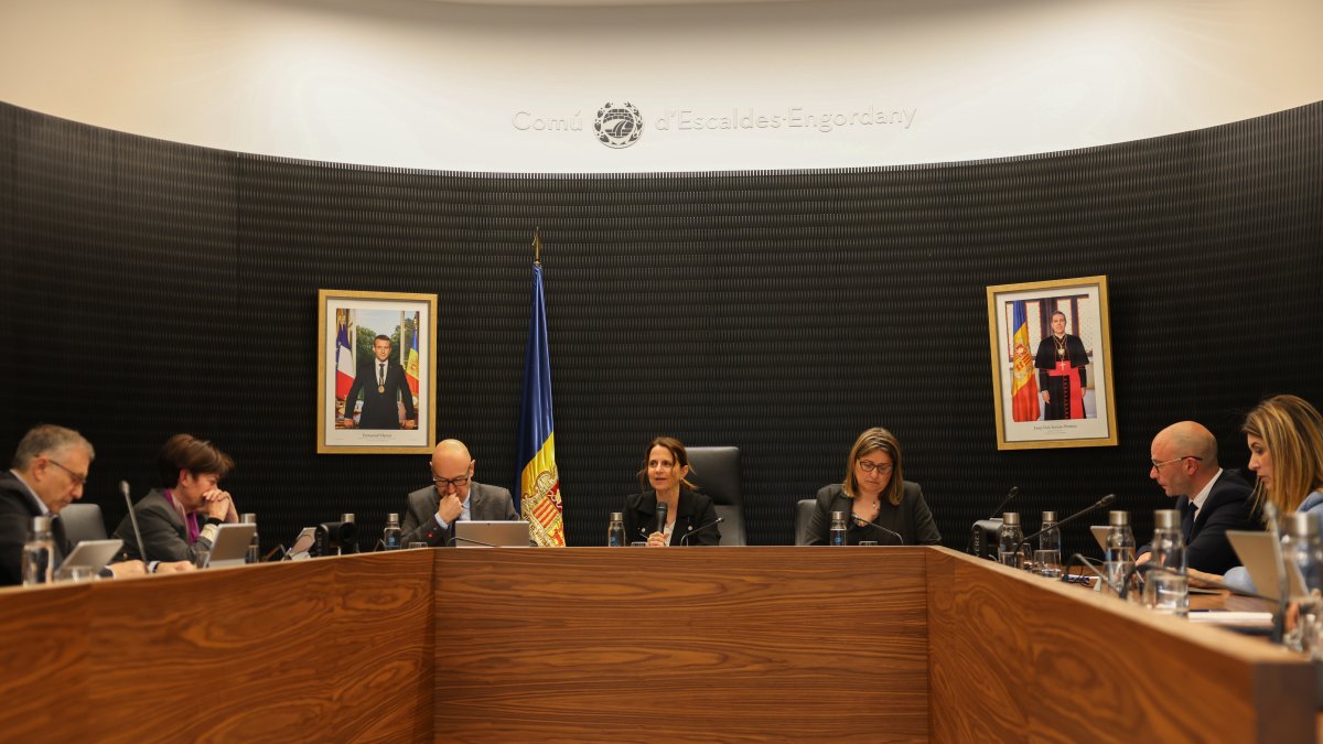 Un moment durant el consell del comú d'aquesta tarda.