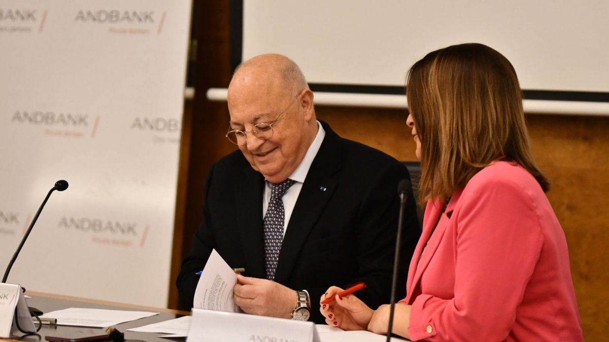 Xavier Espot Miró i Maria Suárez, d’Andbank.