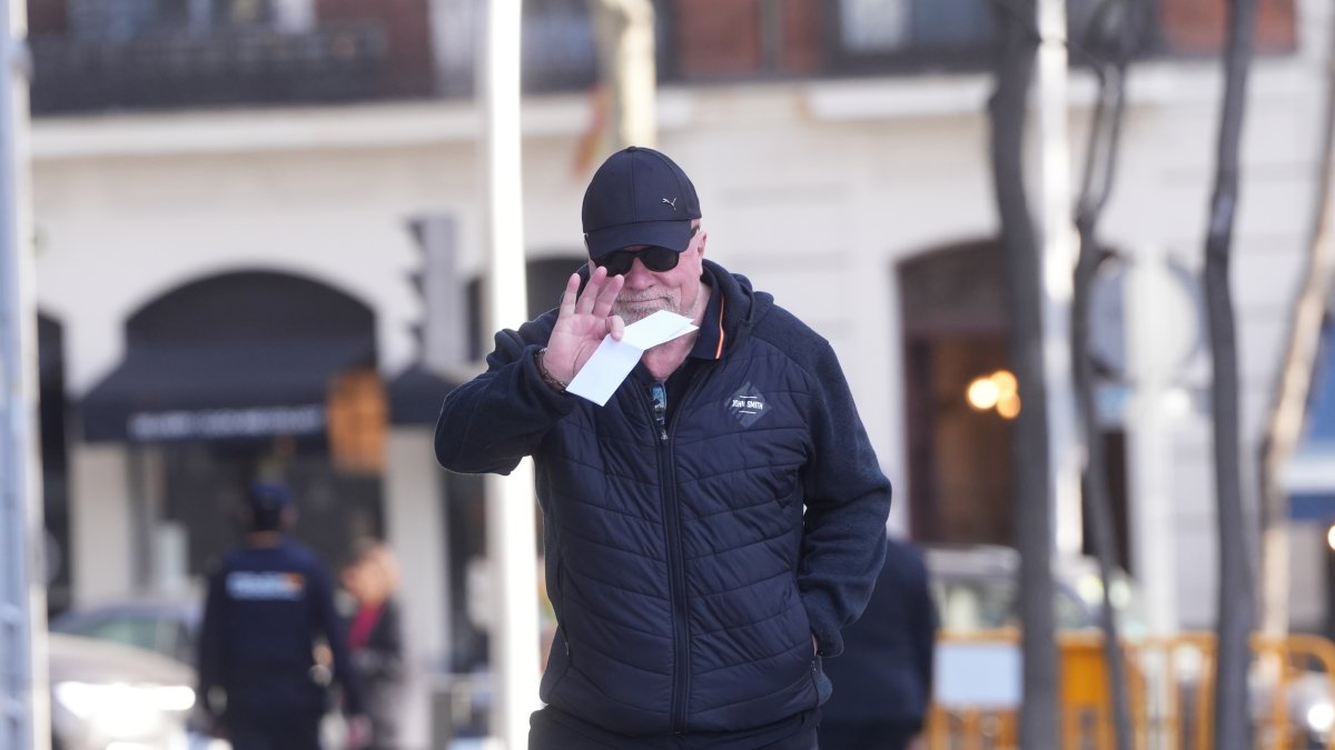 L’excomissari Villarejo, ahir a Madrid.