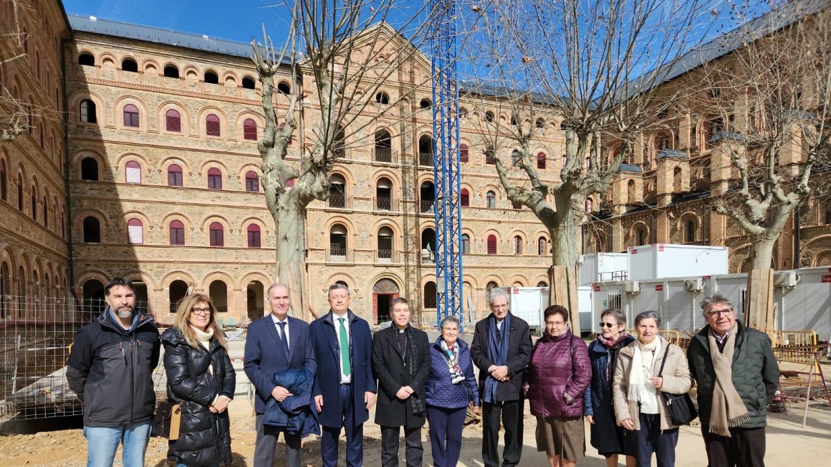 Visita d’obres, el 20 de febrer.