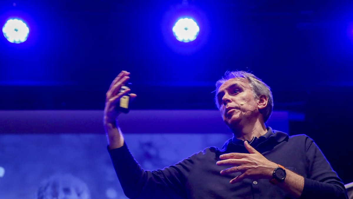 El director del comitè organitzador, David Hidalgo, en una presentació recent.