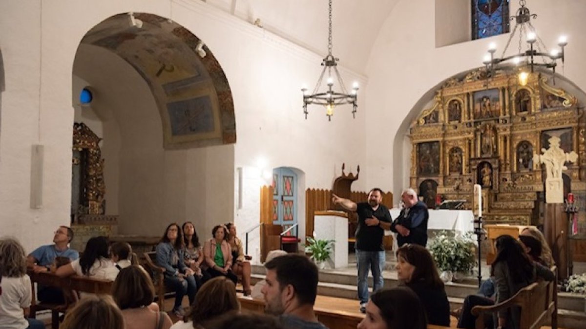 Imatge d’una xerrada sobre patrimoni.