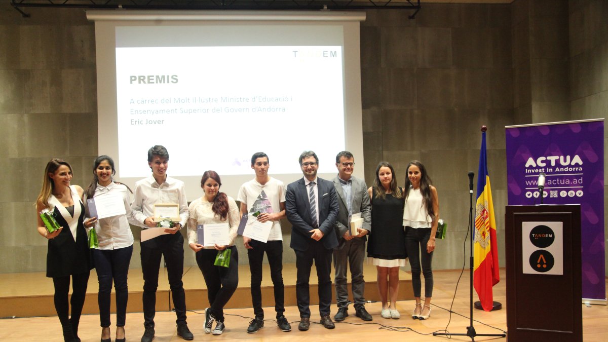 Els premiats de la primera edició de Tàndem.