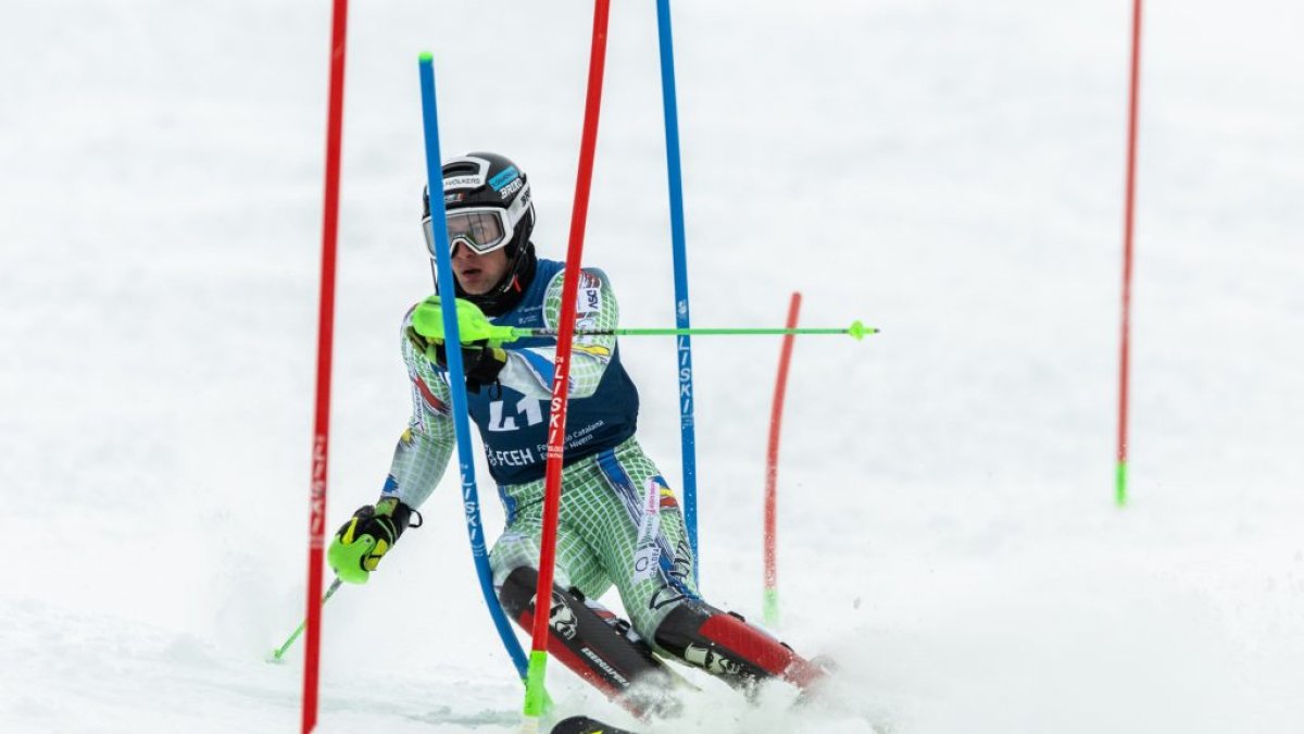 Pirmin Estruga, en un eslàlom d’aquest curs.