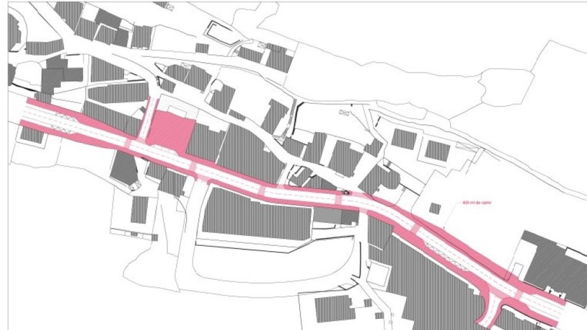 La zona on s’intervindrà.