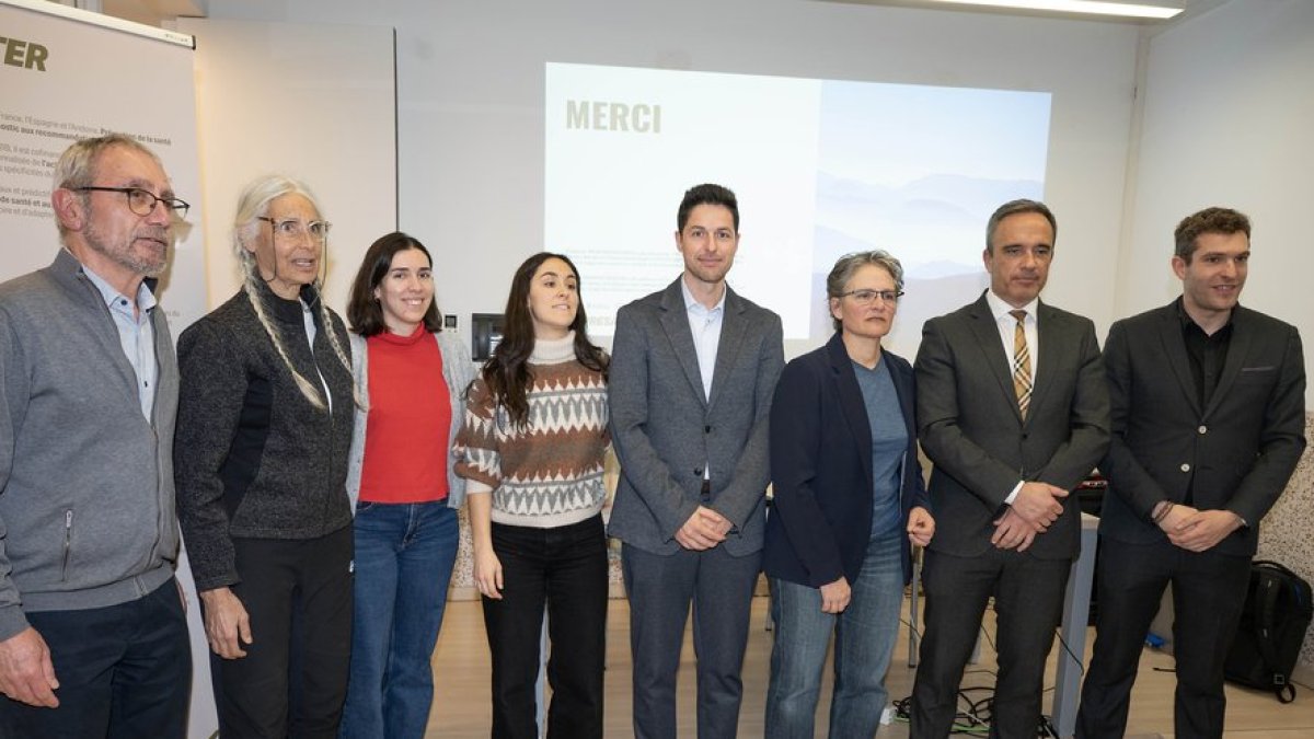 Presentació del projecte amb el secretari d’Estat, Alain Cabanes.