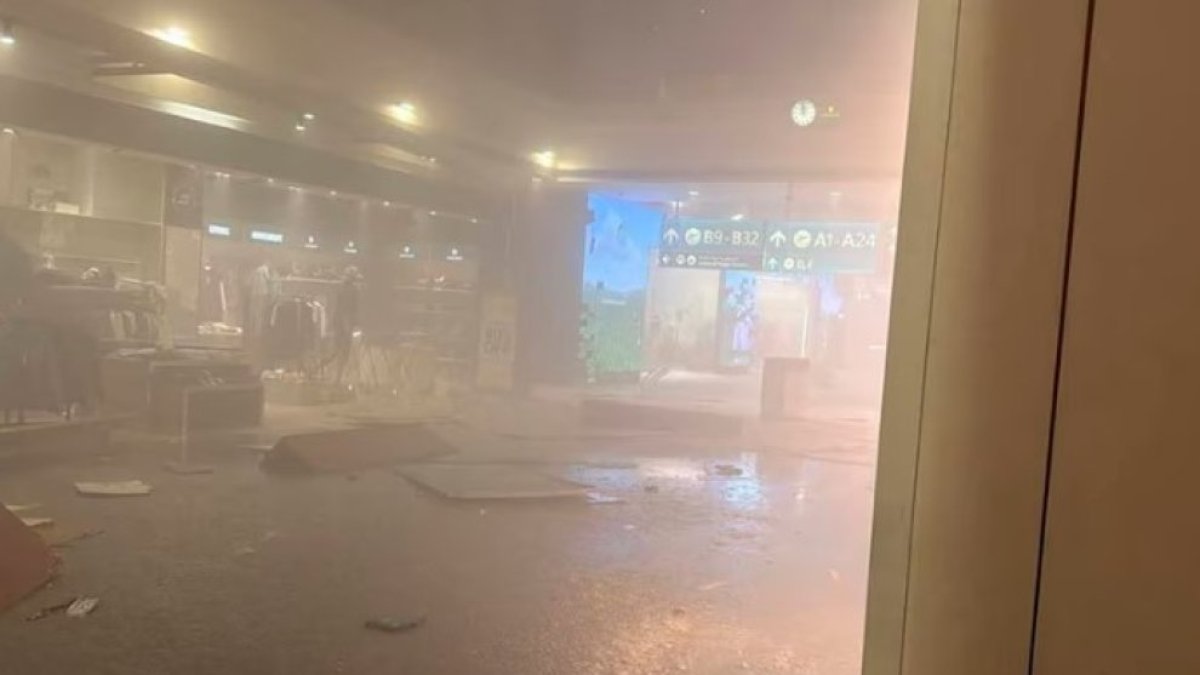 Una imatge de l’atac a l’aeroport Zayed d’Abu Dhabi.