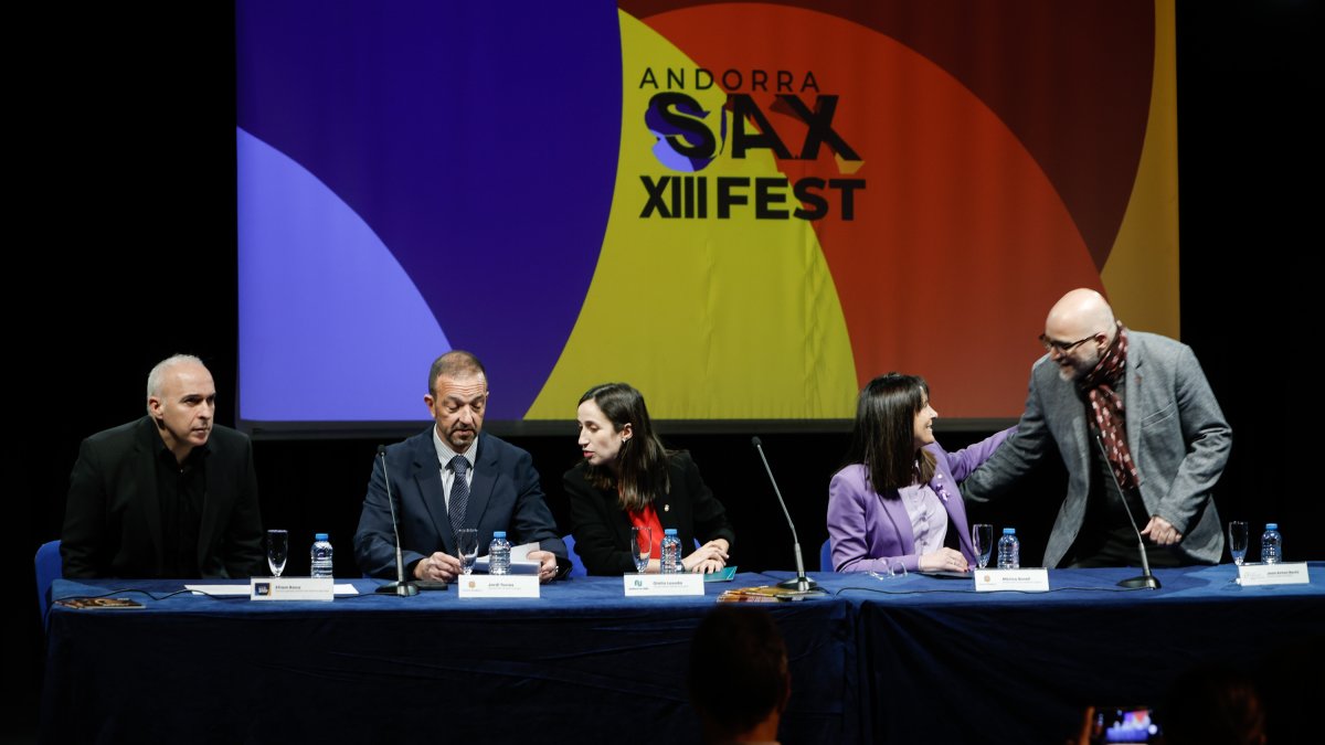 Presentació de l'Andorra Sax Fest.