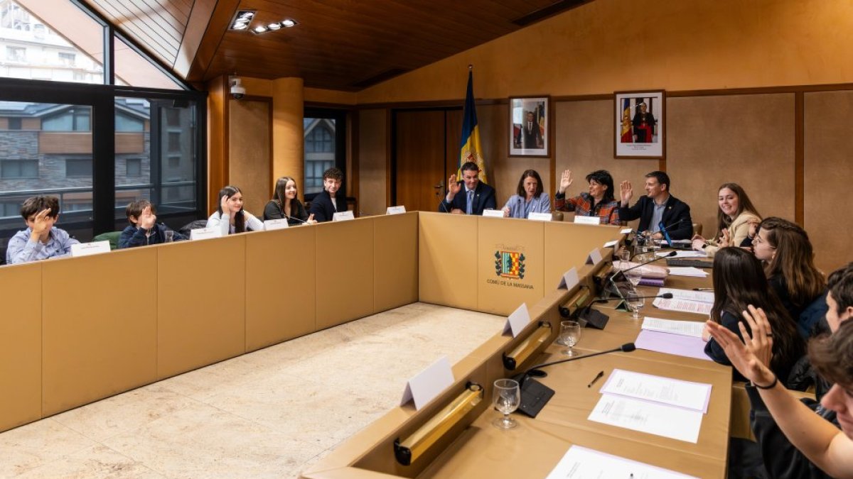 Sessió de consell d’ahir.