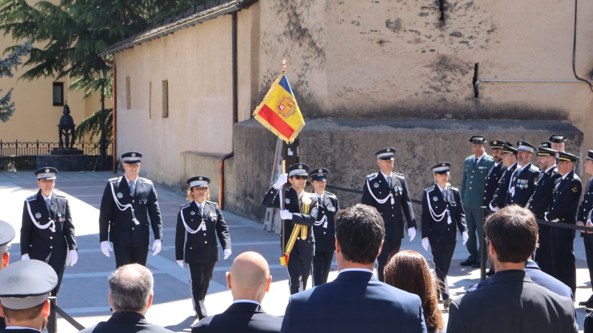 Agents de circulació de La Massana, en una imatge d'arxiu.