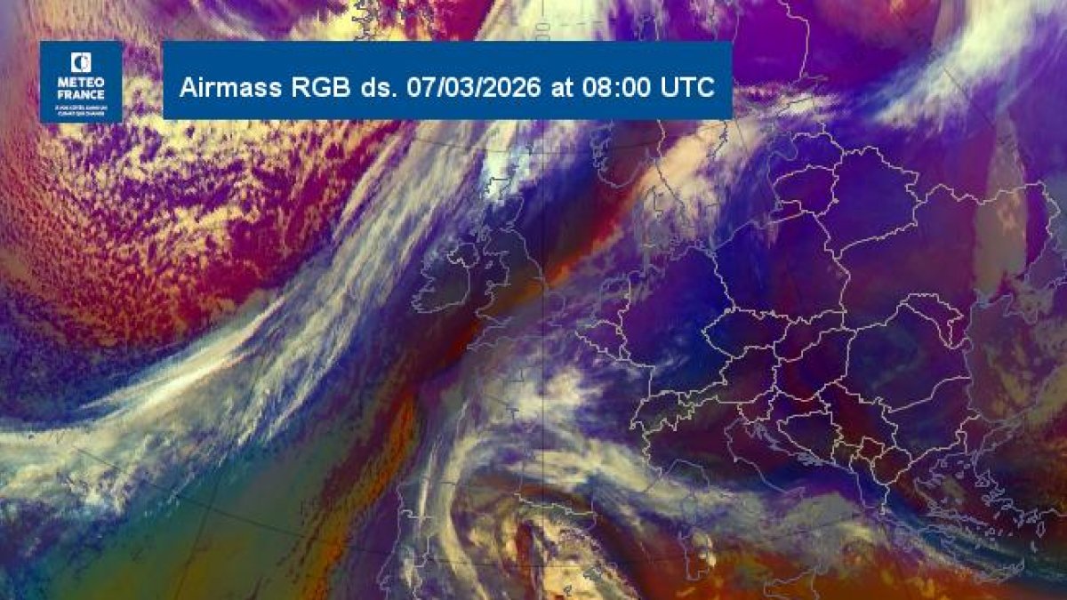 El mapa meteorològic del fenomen.