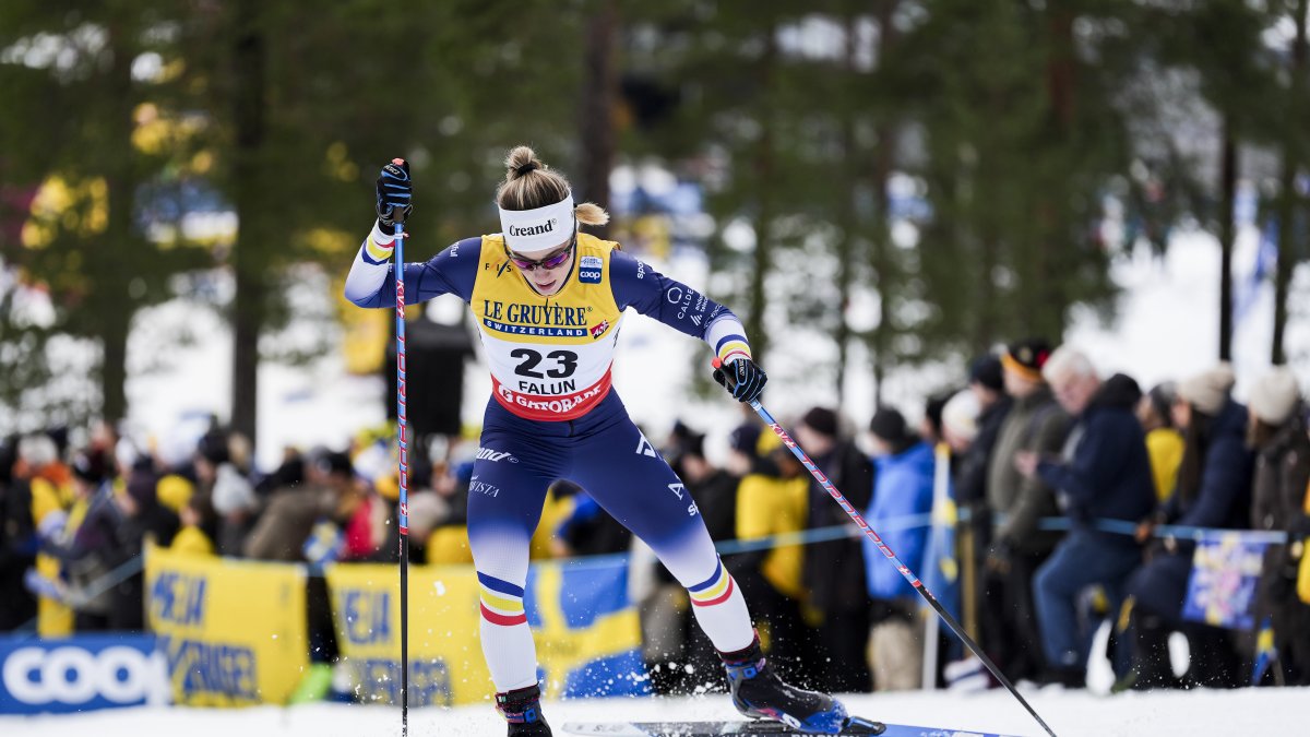 Gina del Rio, durant l'esprint a Lathi