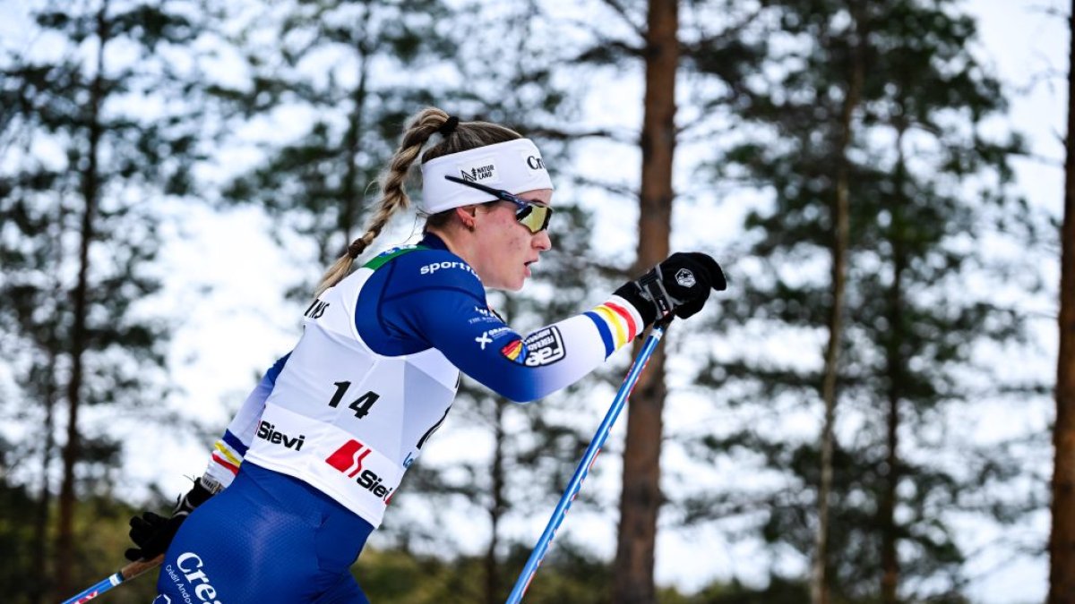 Gina del Rio, durant la cursa d’ahir.