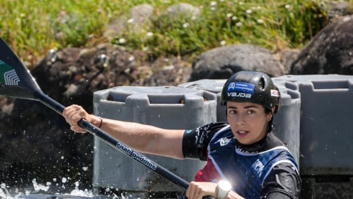 Laura Pellicer en una prova.