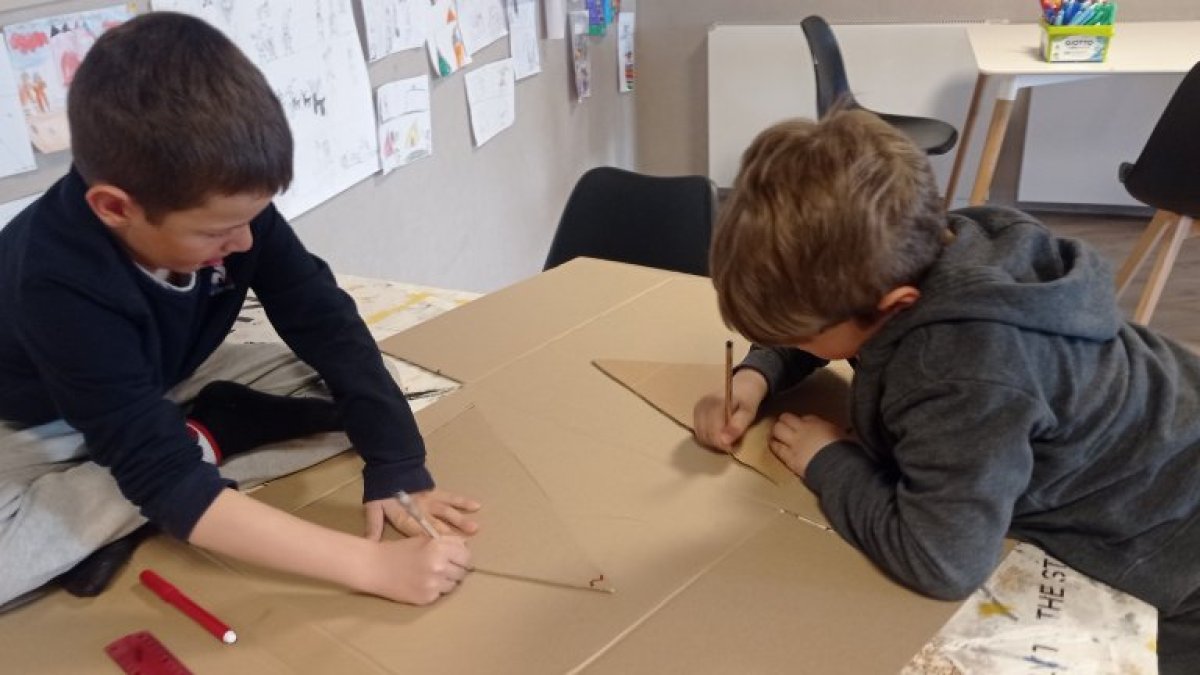 os infants a les activitats de Pasqua d'Encamp en una edició anterior.