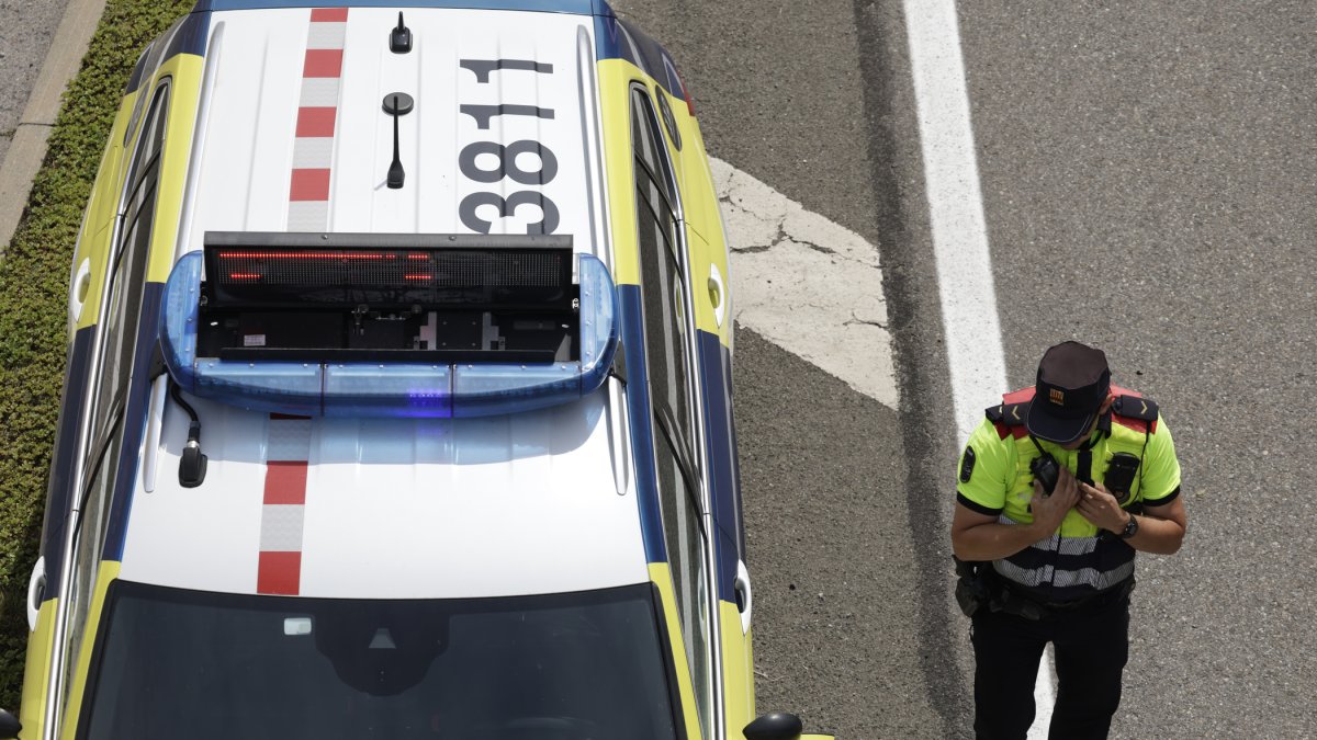 Els mossos d’esquadra en un operatiu.