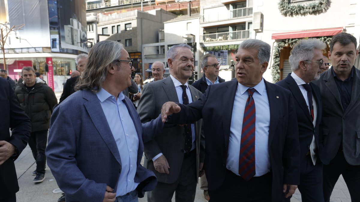 Rodríguez amb Laporta.