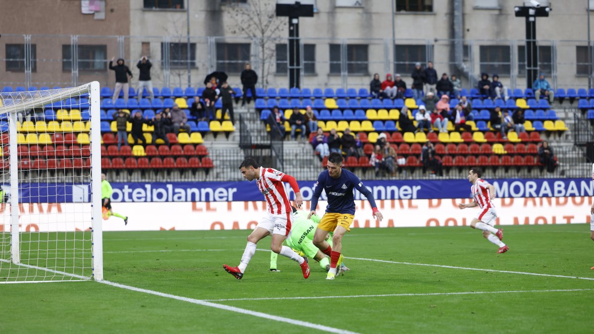 Lautaro, al darrer duel de l’FC Andorra a casa.