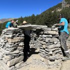 Classes de la tècnica de pedra seca del curs de l'any passat