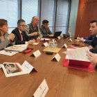 El secretari d'Estat, David Forné amb la consellera de Territori de la Generalitat de Catalunya, Sílvia Paneque