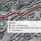 L'opció 3 del recorregut de la manifestació de la coordinadora per l'habitatge digne
