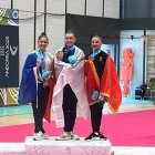 Berta Miquel al podi.