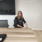 La consellera del PS, ahir al comú d’Escaldes-Engordany.