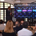 El ministre de Turisme i Comerç, Jordi Torres, durant la presentació.