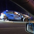 El vehicle accidentat a Ransol.